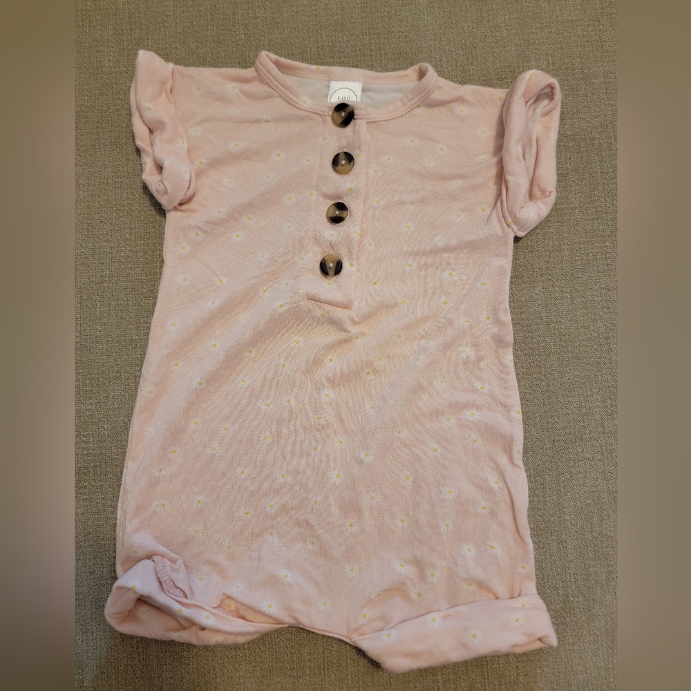 Lou Lou & Company Pink Floral Bodysuit